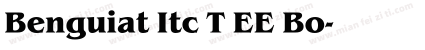 Benguiat Itc T EE Bo字体转换